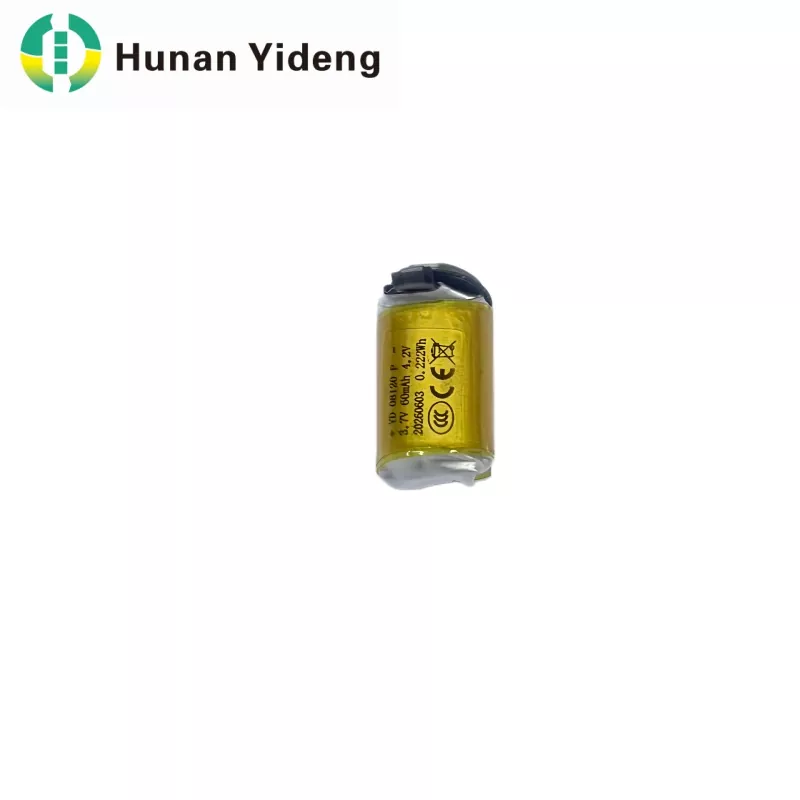 08120 3,7 V 60 mAh Li-polimer hengeres akkumulátor
