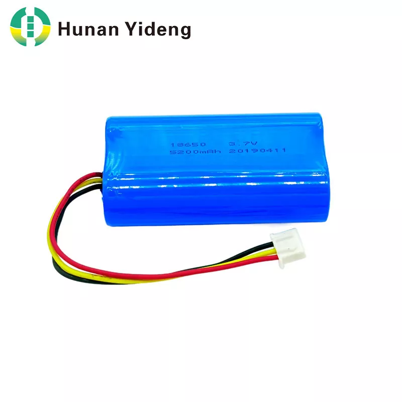 18650 3,7 V 5200 mAh újratölthető hengeres lítium-ion akkumulátor