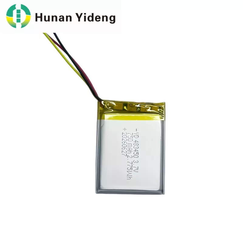 3,7 V 750 mAh 483447 nagy kapacitású kis lítium polimer újratölthető lipo akkumulátor
