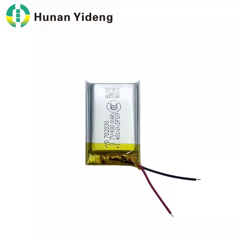 400 mAh Li-ion prizmatikus akkumulátor orvosi eszközökhöz, lámpákhoz és lámpákhoz
