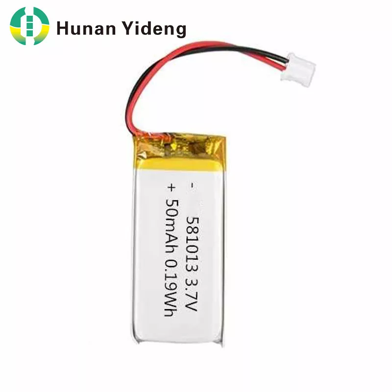 581013 3,7 V 50 mah lítium-polimer lítium-ion lipo akkumulátor