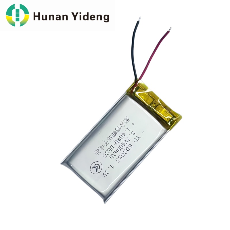 602035 3,7 V 400 mAh lítium-ion akkumulátor intelligens kanapéhoz