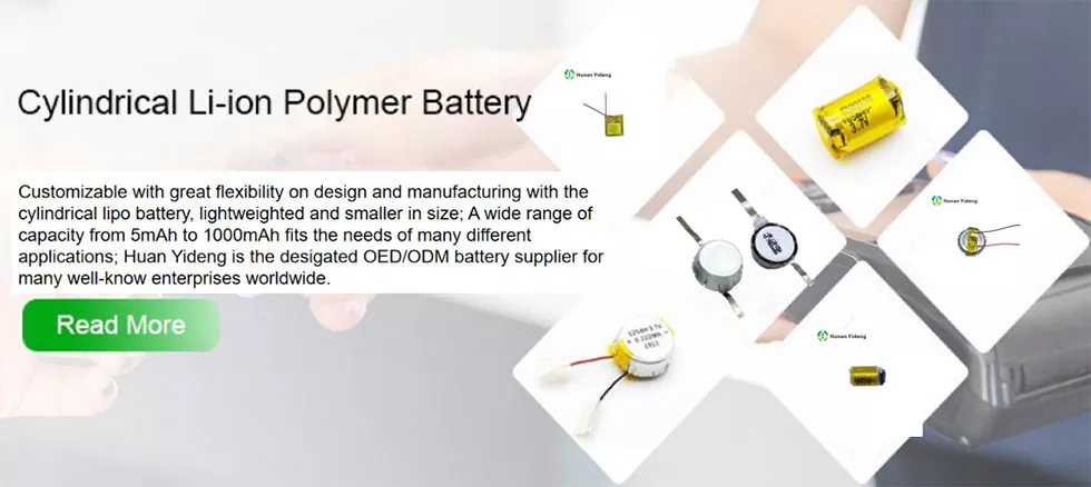 1054 Pouch Coin Lipo Battery Mini Rechargeable Button Cell