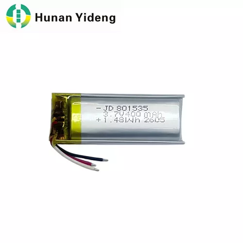 3.7V 600mAh 801535 Flat Lithium Polymer Rechargeable Lipo Battery
