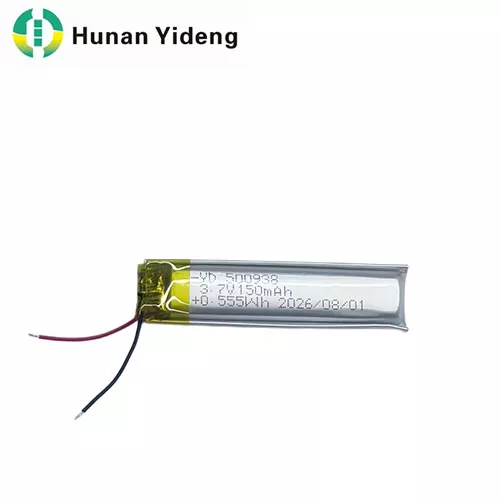 500938 3.7V 150mAh Square Battery pack lithium polymer battery